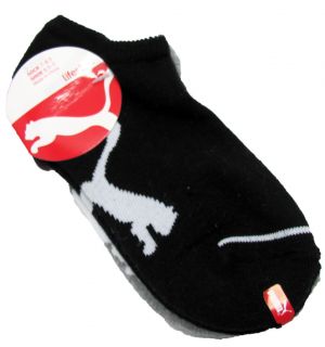Puma Boys 3 Pack Black Grey Low Cut Ankle Socks Sock Size 6 7 5