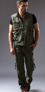 Men's Army Pockets Fishing Photography Versatile Outdoor Jacket Waistcoat Vest