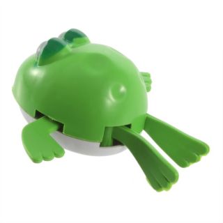 Funny Cute Baby Kid Child Bairn Swimming Frog Wind Up Bath Plastic Toy Good HS