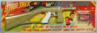 Star Trek 1968 Rayline Tracer Scope Rifle Raygun Ray Gun Gold