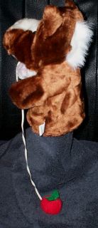 Brown White Horse Puppet New Kids Pony Toss Catch Apple Child's Play Hand Toy