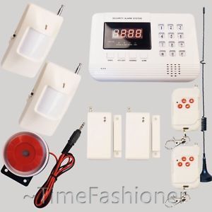 Wireless Dual Nets GSM PSTN Home Security Alarm DIY System Auto Dialer SMS Call