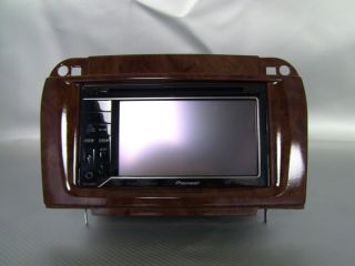 Mercedes Benz s Class W220 03 06 Wood Grain Double DIN Radio Installation Kit