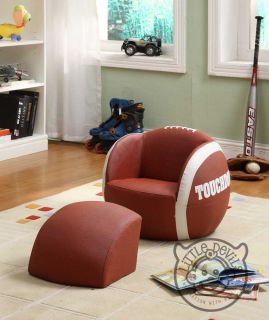 Little Rugby Kids Chair Sport Theme Games Chair Armchair Childrens Playroom