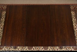 Square Oak 1900 Antique Dining Table 2 Leaves