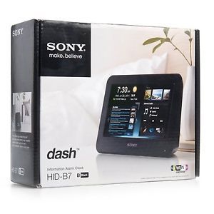 Sony Dash HID B7 Information Alarm Clock Internet Radio Wi Fi Black