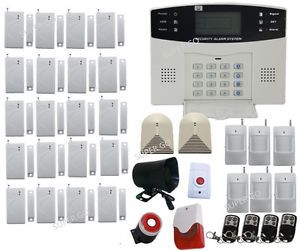 PSTN Wireless Wired Home Door Window Security Alarm System 20DOOR Sensors