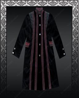 Steampunk Victorian Edwardian Military Clothing Gothic Men's Smoking Jacket M