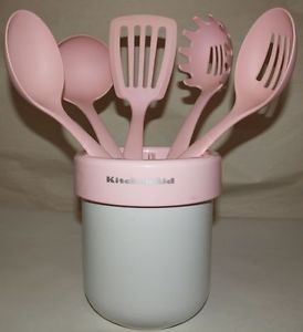 6pc Utensil Set, Pink