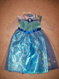 New Original Disney Frozen Princess Elsa Blue Dress Up Costume Sold Out Stores