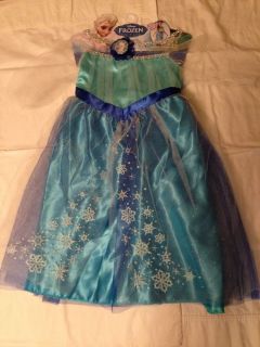 New Disney Frozen Queen Elsa Dress VHTF Fits Sizes 4 6 Ages 3 The Snow Queen