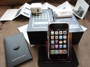 RARE Original Apple iPhone 1st Generation 8GB Black Factory Unlocked Box 2G
