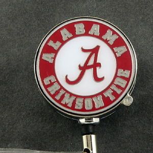 NCAA Alabama Crimson Tide College Sports Security Retractable ID Badge Holder