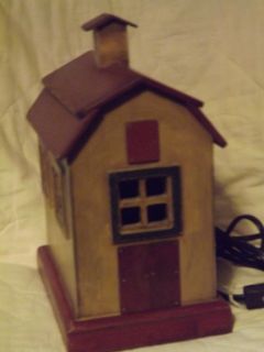 Blue Sky 8" x 5" Electric Lighted Wooden House Night Light Lamp Ret $32