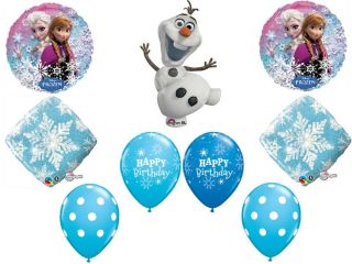 Frozen Movie Anna Olaf Elsa Balloons Bouquet Birthday Party Supplies Decorations