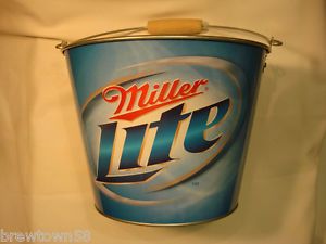 B 3 Miller Beer Bucket Bottle Cooler Ice Buckets 1 Brewery Lite Advertising Bar