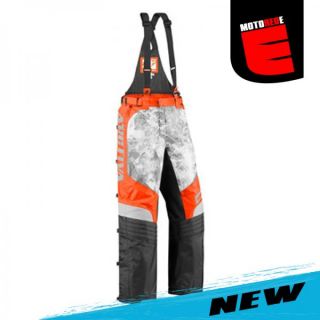 Arctiva Comp RR 6 Snowmobile Winter Bib Overalls Pants Orange Camo Size US 28