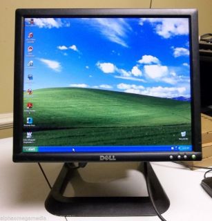 Dell 1706FPVT 17" Flat Screen LCD Desktop Computer Monitor DVI VGA USB Gray