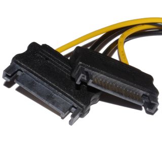8 Pin PCI Express Stecker Von Twin SATA Strom Power Stecker Adapter Kabel 006334