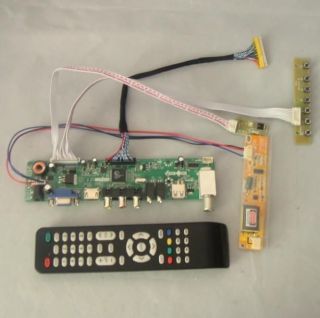TV HDMI VGA AV USB Audio LCD Controller Board Work for 1400x1050 1CCFL LCD Panel