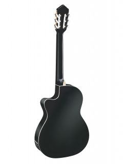 Ortega Electro Acoustic Classical Cedar Mahogany Black Guitar Gig Bag Strap