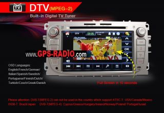 Internet WiFi 3G Ford Focus Mondeo s Max Radio 2Din GPS DVD Pip 3D DVB T iPhone