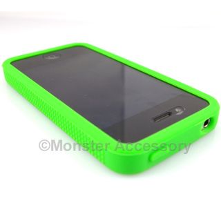 Neon Green Bumper Case Gel Skin Cover Apple iPhone 4 4G