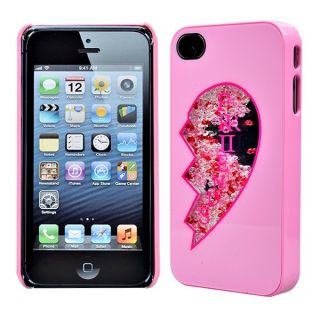 Best Friends Heart Jewel Cases Set for Apple iPhone 4 4S 5 Hard Cases