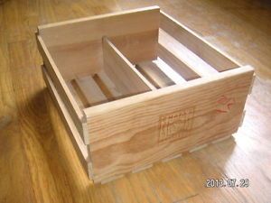 Wood Napa Valley Crate CD Jewel Case Holder Organizer Craft Supplies Storage Box