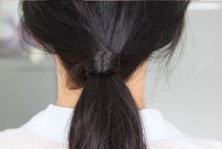 Womens Braid Straight Wig Elastic Hair Band Rope Scrunchie Ponytail Holder
