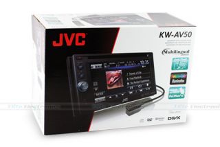 JVC KW AV50 6 1" LCD Touch Screen Car DVD DIVX iPod iPhone USB Player Receiver