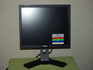 17" Dell LCD Flat Panel Screen Monitor Display w DVI VGA Power Cables 1708FPT