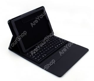 Wireless Bluetooth Keyboard Leather Stand Case Cover for iPad Mini Folding