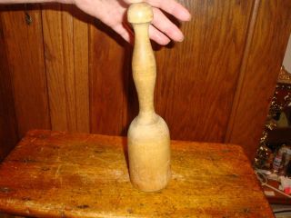 Potato Masher Wooden Antique Kitchen Tool Primitive