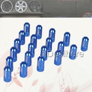 Blue 20 Pcs Set 12x1 5mm Wheel Rim Racing Locks Lug Nut Nuts