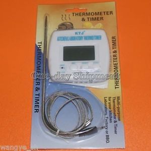 LCD Digital Timer Thermometer Alarm Cooking Kitchen BBQ Food Tools Accessories