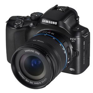 Samsung NX20 20 3 MP Digital Camera Black Kit w 18 55mm Lens 17 Languages 0044701016779