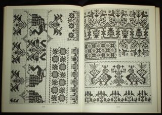 Book Charted Folk Embroidery Pattern Romanian German Austria Ethnic Design Saxon