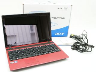Acer Aspire 5253 Notebook Laptop Rot 15 6" HD LCD Win 7 640 GB Top