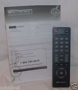 Emerson LC320EM3F A LCD TV Remote Control and Manual