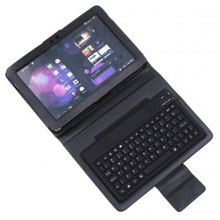 Bluetooth Keyboard Leather Case Stand for Samsung Galaxy Tab 10 1" P7510 P5100