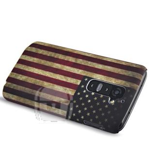 USA American Flag Retro Vintage Design Case Skin Cover for LG G2 D801 D802