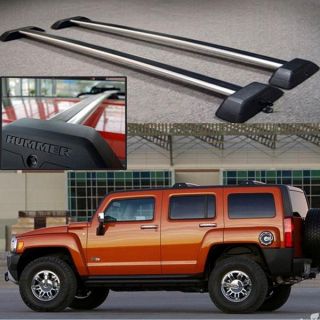 06 10 Hummer H3 OE Style Roof Rack Cross Bars Set w Lock H3T Luggage Carrier