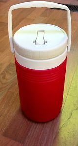 Vintage Red Coleman Cooler 1 2 Gallon Water Jug Bottle Thermal Cooler