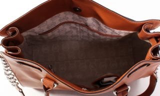 Michael Kors Large Hamilton Tote Shoulder Bag Handbag Purse in Luggage