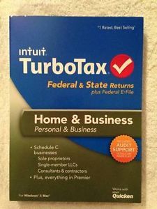 New TurboTax 2013 Home Business Federal State E File Windows Mac Software
