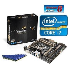Intel i7 4770K Quad Core CPU Asus Z87 Motherboard 16GB DDR3 Memory RAM Combo Kit