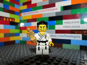 Lego White Tiger Taekwondo Karate Martial Arts Minifigure Series 2 w Trophies