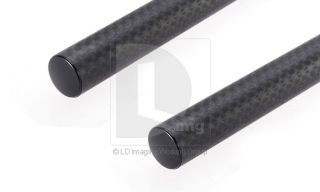 Dual Lanparte Carbon Fiber 300mm 15mm Rod for Rail System DSLR Camera Rig 5D 7D