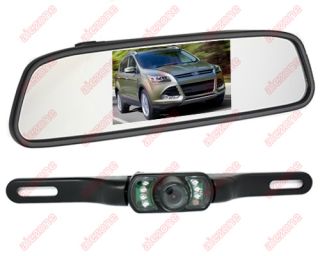 Wireless Car Reversing Backup Camera System Digital 5" inch 2 CH Mirror Monitor